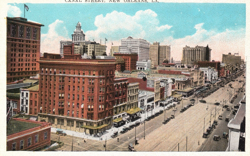 Washington Street, St Louis, Missouri, USA, 1910. Vintage postcard