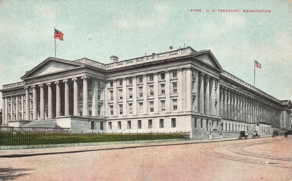 Washington Street, St Louis, Missouri, USA, 1910. Vintage postcard